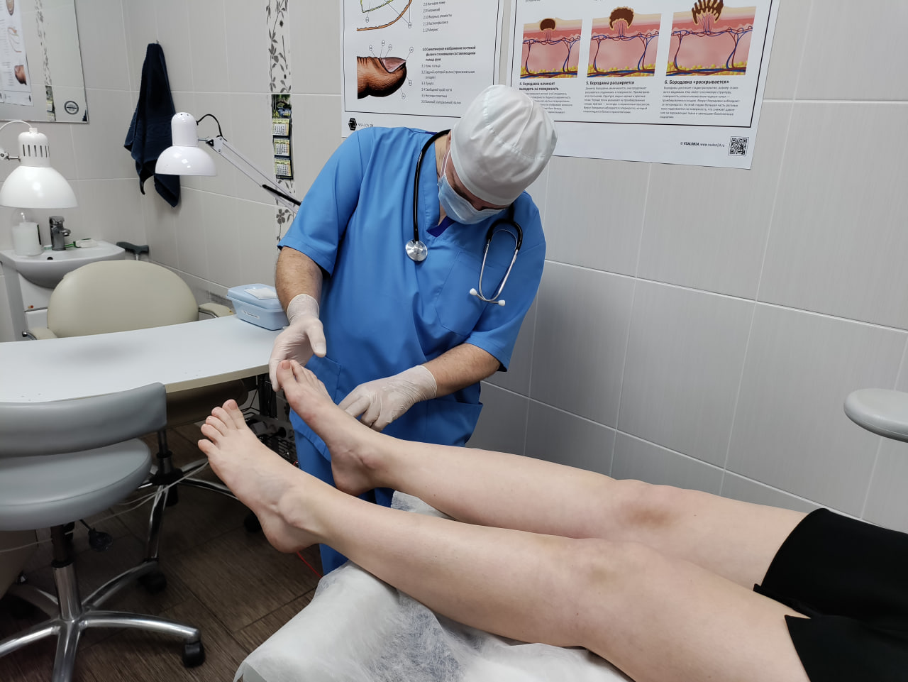 In-person podiatry appointment